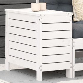 Solid white pine garden stool 62x31.5x52 cm by vidaXL, Outdoor sofas - Ref: Foro24-844889, Price: 60,37 €, Discount: %