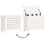 Solid white pine garden stool 62x31.5x52 cm by vidaXL, Outdoor sofas - Ref: Foro24-844889, Price: 60,35 €, Discount: %