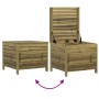 Garden stool made of impregnated pine wood 62x63.5x53.5 cm by vidaXL, Outdoor sofas - Ref: Foro24-844907, Price: 76,99 €, Dis...