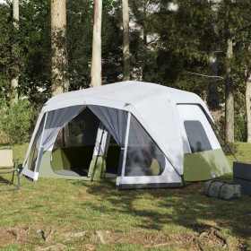 Family store with LED, 10 people, quick opening, light blue. by vidaXL, tents - Ref: Foro24-94301, Price: 282,99 €, Discount: %