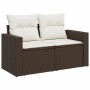 Set mit 9 Gartensofas und Kissen synthetisches Rattanbraun von vidaXL, Gartensets - Ref: Foro24-3219433, Preis: 602,57 €, Rab...