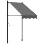 Toldo retráctil de tela y acero gris antracita 100x150 cm de vidaXL, Toldos - Ref: Foro24-368736, Precio: 82,07 €, Descuento: %