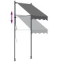 Toldo retráctil de tela y acero gris antracita 100x150 cm de vidaXL, Toldos - Ref: Foro24-368736, Precio: 82,07 €, Descuento: %