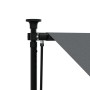 Retractable awning made of anthracite gray fabric and steel, measuring 100x150 cm. by vidaXL, Awnings - Ref: Foro24-368736, P...