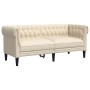 Sofá Chesterfield de 2 plazas lino de vidaXL, Sofás - Ref: Foro24-372554, Precio: 296,53 €, Descuento: %