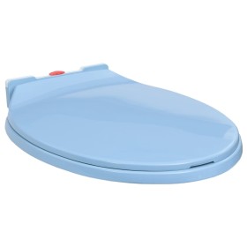 Toilet seat with soft close quick release oval blue by vidaXL, Toilet and bidet seats - Ref: Foro24-145823, Price: 25,35 €, D...