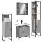 Set mit 4 Stück Badezimmerschrank Sperrholz Sonoma Grau von vidaXL, Badezimmermöbel - Ref: Foro24-3214773, Preis: 266,77 €, R...