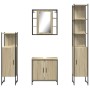 Juego de muebles de baño 4 pzas madera ingeniería roble Sonoma de vidaXL, Muebles de baño - Ref: Foro24-3214771, Precio: 337,...