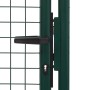 Puerta de valla de acero verde 100x150 cm de vidaXL, Puertas de jardín - Ref: Foro24-145734, Precio: 164,92 €, Descuento: %