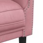 Sillón de terciopelo rosa de vidaXL, Sofás - Ref: Foro24-372568, Precio: 182,60 €, Descuento: %