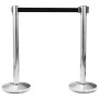 Retractable black tape barrier 200 cm by vidaXL, Safety barriers - Ref: Foro24-51162, Price: 14,92 €, Discount: %