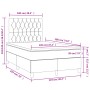 Cama box spring con colchón y LED tela gris taupe 120x190 cm de vidaXL, Camas y somieres - Ref: Foro24-3270271, Precio: 438,1...