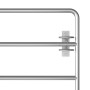 5-bar gate for silver-plated steel field (150-400)x90 cm by vidaXL, garden gates - Ref: Foro24-145987, Price: 289,23 €, Disco...