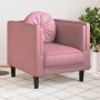 Sessel mit rosa Samtkissen von vidaXL, Sofas - Ref: Foro24-372625, Preis: 176,13 €, Rabatt: %