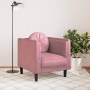 Sessel mit rosa Samtkissen von vidaXL, Sofas - Ref: Foro24-372625, Preis: 176,13 €, Rabatt: %