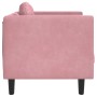 Sessel mit rosa Samtkissen von vidaXL, Sofas - Ref: Foro24-372625, Preis: 176,13 €, Rabatt: %