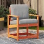 Solid pine wood garden chair in brown wax 62x56x77 cm by vidaXL, Modular outdoor sofas - Ref: Foro24-844662, Price: 53,19 €, ...