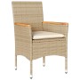 Garden armchairs with cushions 2 units synthetic rattan beige by vidaXL, Garden chairs - Ref: Foro24-368121, Price: 156,61 €,...