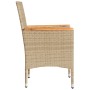 Garden armchairs with cushions 2 units synthetic rattan beige by vidaXL, Garden chairs - Ref: Foro24-368121, Price: 156,61 €,...