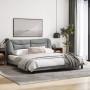 Estructura de cama con luz LED tela gris oscuro 180x200 cm de vidaXL, Camas y somieres - Ref: Foro24-3214164, Precio: 230,75 ...