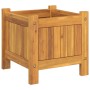 Planter with solid acacia wood lining 31x31x30 cm by vidaXL, Pots and planters - Ref: Foro24-366428, Price: 48,99 €, Discount: %