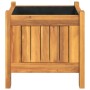 Planter with solid acacia wood lining 31x31x30 cm by vidaXL, Pots and planters - Ref: Foro24-366428, Price: 48,99 €, Discount: %