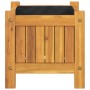 Planter with solid acacia wood lining 31x31x30 cm by vidaXL, Pots and planters - Ref: Foro24-366428, Price: 48,99 €, Discount: %