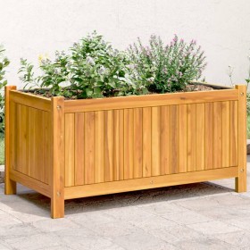 Planter with solid acacia wood lining 80x42x40 cm by vidaXL, Pots and planters - Ref: Foro24-366435, Price: 77,50 €, Discount: %