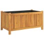 Planter with solid acacia wood lining 80x42x40 cm by vidaXL, Pots and planters - Ref: Foro24-366435, Price: 77,43 €, Discount: %