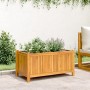 Planter with solid acacia wood lining 80x42x40 cm by vidaXL, Pots and planters - Ref: Foro24-366435, Price: 77,43 €, Discount: %