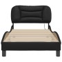 Estructura cama con luces LED cuero sintético negro 80x200 cm de vidaXL, Camas y somieres - Ref: Foro24-3213892, Precio: 162,...