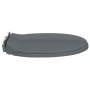 Gray oval quick-release soft-closing toilet seat by vidaXL, Toilet and bidet seats - Ref: Foro24-145817, Price: 30,90 €, Disc...