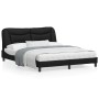 Estructura de cama con luces LED cuero PE negro 160x200 cm de vidaXL, Camas y somieres - Ref: Foro24-3213941, Precio: 242,13 ...