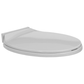 Toilet lid and seat with soft close, light gray oval. by vidaXL, Toilet and bidet seats - Ref: Foro24-145814, Price: 23,57 €,...