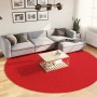 Short hair red OVIEDO carpet Ø 280 cm by vidaXL, Rugs - Ref: Foro24-375637, Price: 161,52 €, Discount: %