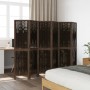 6-panel dark brown paulownia wood room divider by vidaXL, Room dividers - Ref: Foro24-358665, Price: 121,46 €, Discount: %