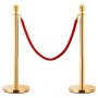 Red and gold velvet crowd control pole rope by vidaXL, Safety barriers - Ref: Foro24-51166, Price: 18,02 €, Discount: %