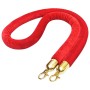 Cuerda para poste de control de masas terciopelo rojo y dorado de vidaXL, Barreras de seguridad - Ref: Foro24-51166, Precio: ...