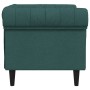 Sillón Chesterfield de tela verde oscuro de vidaXL, Sofás - Ref: Foro24-372542, Precio: 184,99 €, Descuento: %