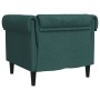 Sillón Chesterfield de tela verde oscuro de vidaXL, Sofás - Ref: Foro24-372542, Precio: 184,99 €, Descuento: %