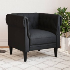 Black fabric Chesterfield armchair by vidaXL, Sofas - Ref: Foro24-372540, Price: 196,49 €, Discount: %