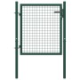 Puerta de valla de acero verde 100x75 cm de vidaXL, Puertas de jardín - Ref: Foro24-145732, Precio: 109,09 €, Descuento: %