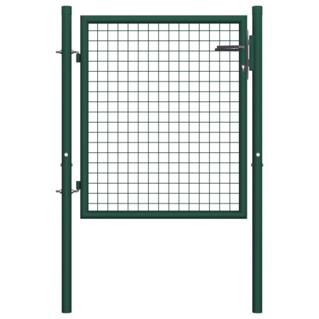 Green steel fence gate 100x75 cm by vidaXL, garden gates - Ref: Foro24-145732, Price: 109,99 €, Discount: %