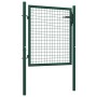 Puerta de valla de acero verde 100x75 cm de vidaXL, Puertas de jardín - Ref: Foro24-145732, Precio: 109,09 €, Descuento: %