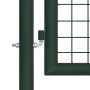 Puerta de valla de acero verde 100x75 cm de vidaXL, Puertas de jardín - Ref: Foro24-145732, Precio: 109,09 €, Descuento: %