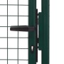 Puerta de valla de acero verde 100x75 cm de vidaXL, Puertas de jardín - Ref: Foro24-145732, Precio: 109,09 €, Descuento: %