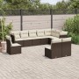 Garden sofa set 10 pieces and brown synthetic rattan cushions by vidaXL, Garden sets - Ref: Foro24-3217803, Price: 658,39 €, ...