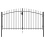 Double door fence gate with black steel tips 3x1.5 m by vidaXL, garden gates - Ref: Foro24-146028, Price: 199,72 €, Discount: %