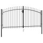 Double door fence gate with black steel tips 3x1.5 m by vidaXL, garden gates - Ref: Foro24-146028, Price: 199,99 €, Discount: %