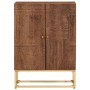 Sideboard aus Eisen und massivem Mangoholz 55x30x76 cm von vidaXL, Schließfächer und Lagerschränke - Ref: Foro24-371997, Prei...